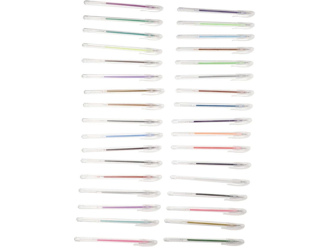 Canetas Em Gel Hapinary Para Crianças, Tinta Macia E Estável, 36 Cores