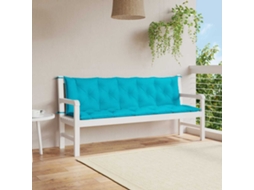 Vidaxl Almofadões Para Bancos De Jardim 2 Pcs Tecido Oxford Turquesa