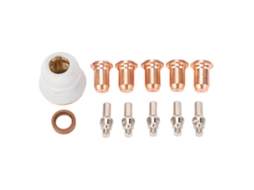 12 Peças Conjunto De Eletrodos 52582 Bicos 51313 Tampa Protetora 60432 Anel De Vórtice 60028 Para Tocha De Plasma Pt 60 Ipt 60 Ipt 40 Pt40