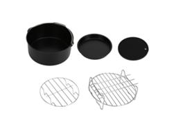Ronjoe-acessórios Para Fritadeira 7 Polegadas: Forma De Pizza, Bolo, Grelha, Espetos E Silicone