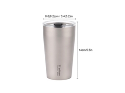 Copo de Titânio Outdoor Parede Dupla 500ml