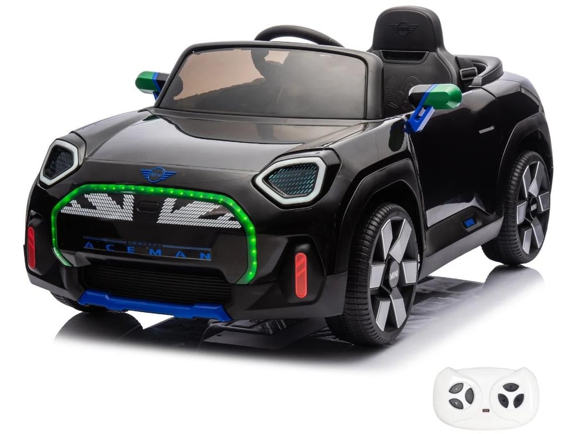 Carro Elétrico Para Crianças - Mini Aceman 12v - 1 A 5 Anos - Preto