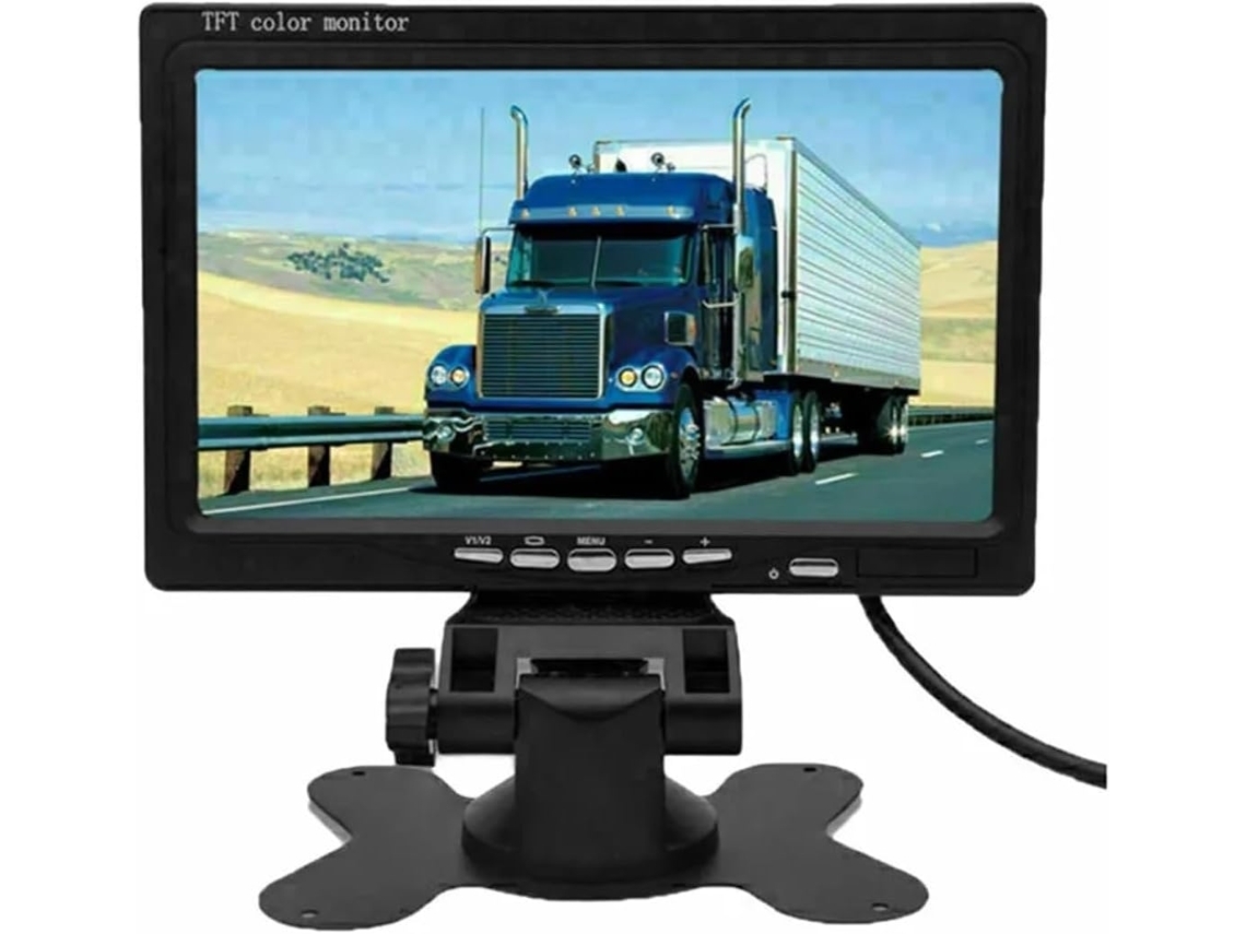 Tela Lcd Colorida De 7 Polegadas Para Câmera De Ré E Caminhão
