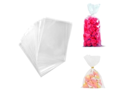 4 Pacotes De 12 Sacos Plásticos Transparentes Para Doces, Embalagens De Biscoitos, Doces, Festas, Aniversários, Presentes (total 48 Sacos 30 X 40 Acan