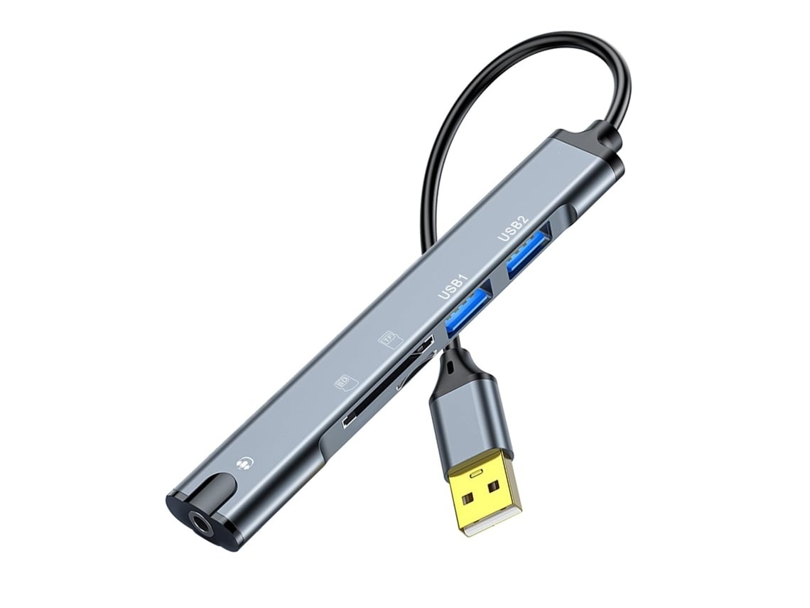 Lurelia Hub Usb 2.0 5 Em 1, Sd/tf
