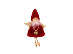 Anjo de Natal com Contas Vermelhas LAXISCREED