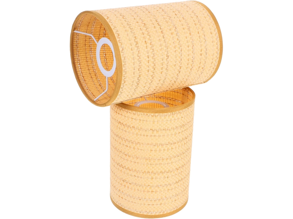 Conjunto De 2 Peças De Vime Trançado Decorativo Longo Para Abajures E Luminárias De Chão, Decoração Boêmia.