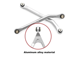 Mali conjunto de Vínculos de Chassi de Alta Altura em Alumínio para Carro Rc 1/24 Axial Axi00005