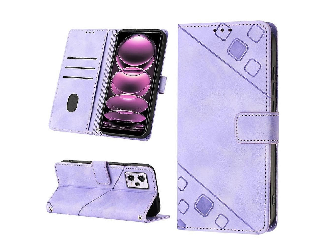 Capa De Celular Em Couro Texturizado Com Toque Agradável Para Xiaomi Redmi Note 12 Pro 5g Global / Redmi Note 12 Pro 5g China