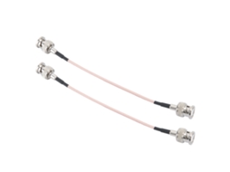 2 Cabos Adaptadores Jumper Bnc Macho para Bnc Macho para Conexão de Fios para Diferentes Aplicações e Usos CHABERLU