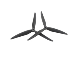 2 Pares 1877408 2/4 Pares 7040 8040 9045 Hélice Nylon Fibra Vidro Preta 3 Pás Eixo 5mm Drones Fpv Rc 7 9 Polegadas MDUG