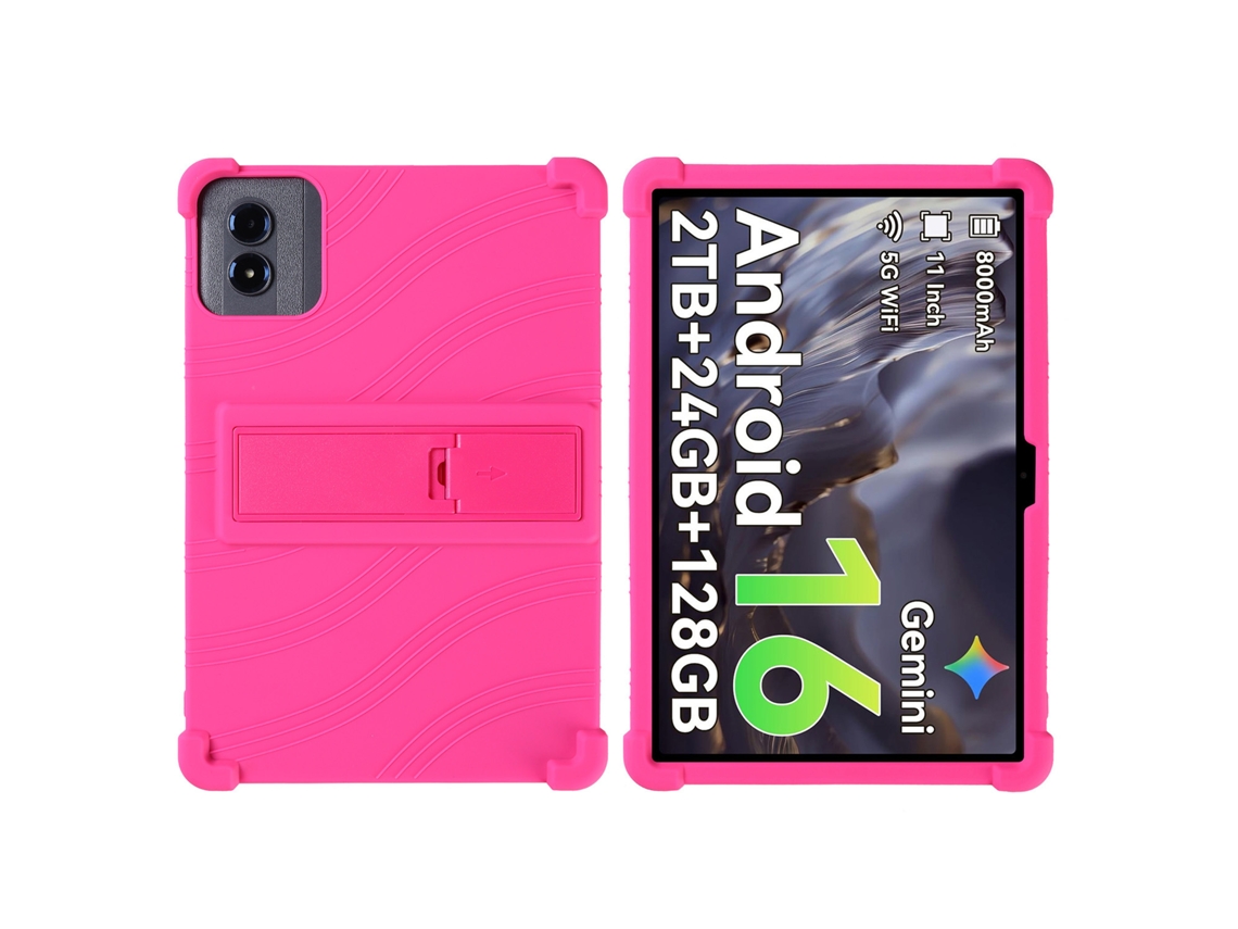 Capa Para Tabwee T50 11 Polegadas Com Suporte Resistente A Impactos Henten Home Fúcsia