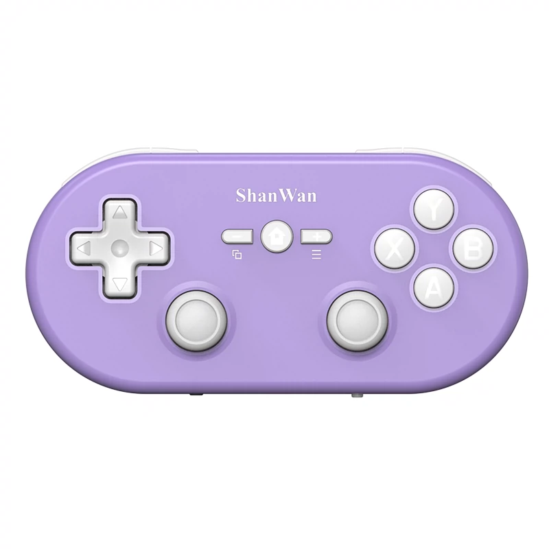 Mini Gamepad Mountain Bay MDUG, sem fio Bluetooth, controle compacto (roxo)