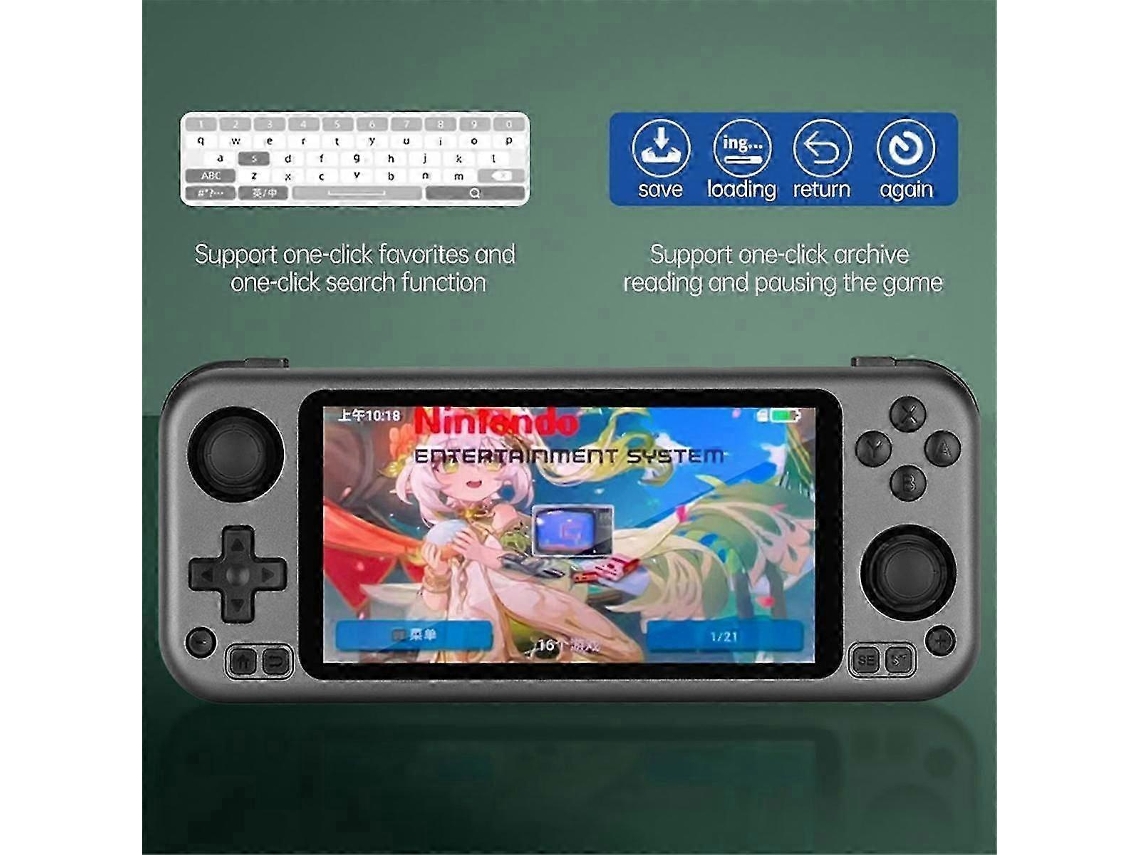 Console De Jogos Portátil De Código Aberto Com Tela Sensível Ao Toque Ips Hd De 5,0 Polegadas, Joystick Duplo Rg3566, Retro Arcade B Ly Ebike