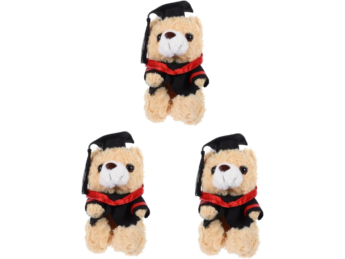 Conjunto De 3 Peças Pelúcia Urso Médico Para Formatura, Adorável