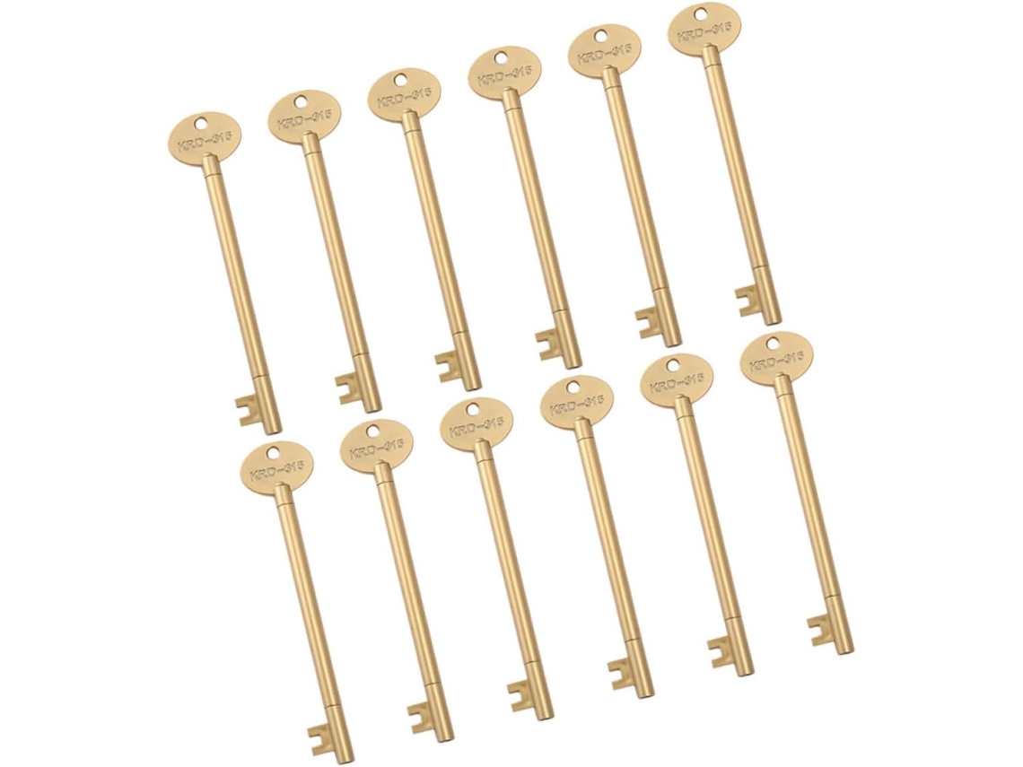 Conjunto De 12 Canetas Em Gel Formato Chave, Ideais Para Escritório E