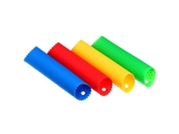 Descascador De Alho Silicone, Conjunto Com 4 Unidades, Utensílio De Cozinha Nas Cores Vermelho, Amarelo, Verde E Azul