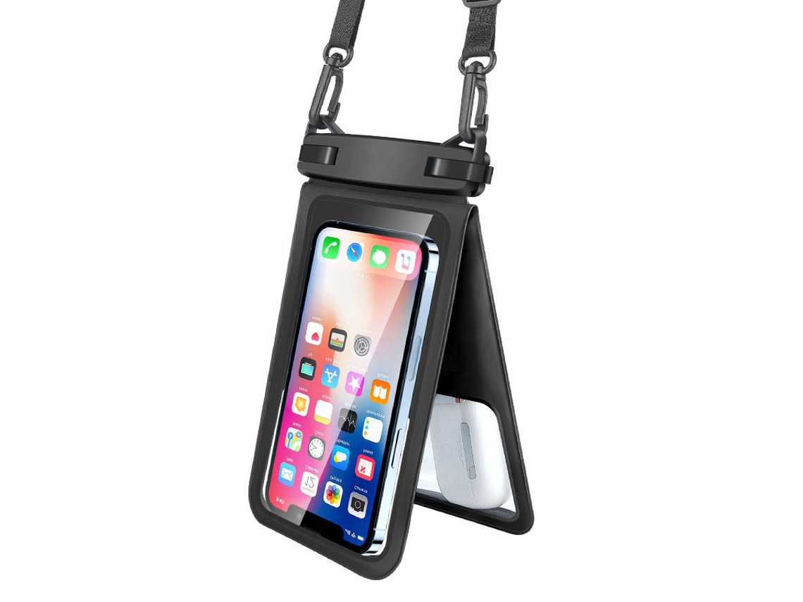 Bolsa Impermeável para Celular 9,5 Polegadas Preto