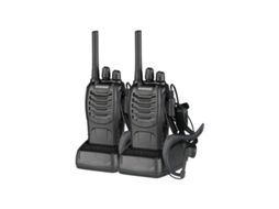 Conjunto De 2 Walkie Talkies Com Bateria De 1500 Mah Rádios Portáteis Bidirecionais Pmr 446 Mhz Ultra Autonomia Klb Brilvibera