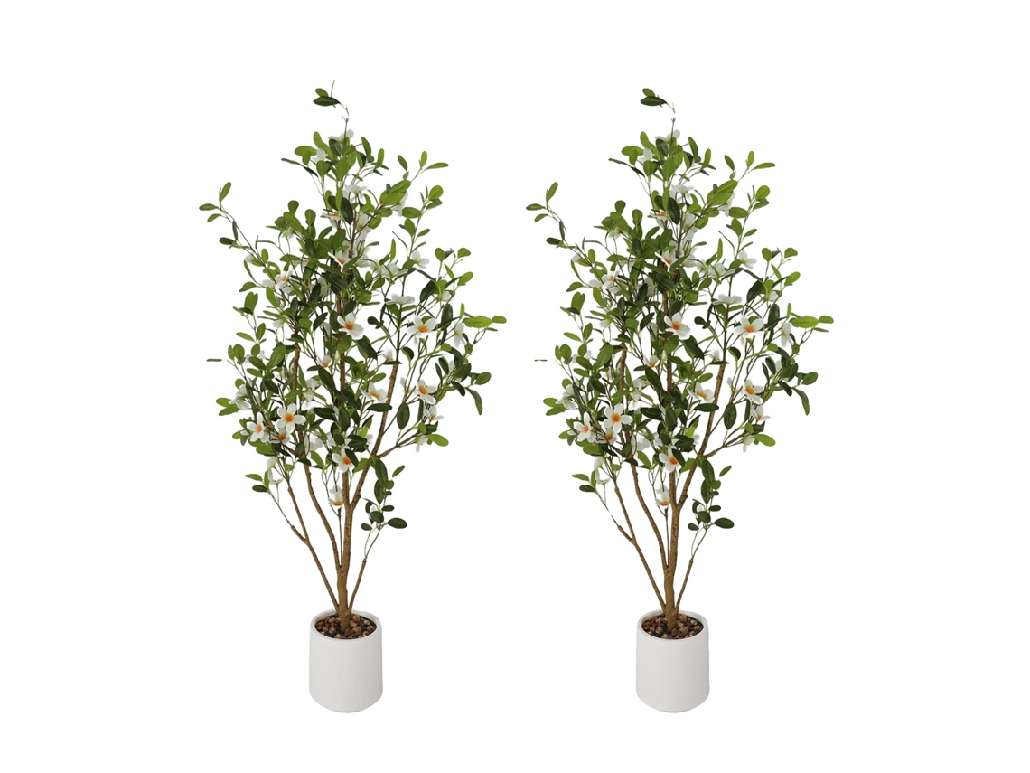 Árvore De Murta Artificial, Aparência Realista, Sem Manutenção, Branco