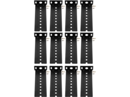 Suportes Deslizantes Para Teclado Abaodam, Peças Deslizantes Para Gavetas Em Aço Inoxidável, 12 Peças, Pretos, Para