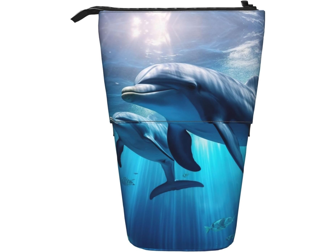 Animals Case Trousse Crayons Télescopique Stingrays Print Trousse Retractable Crayon Cosmé Peil