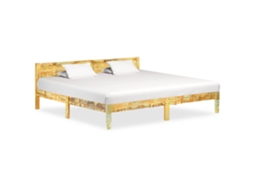 Vidaxl Estrutura De Cama Madeira Recuperada Maciça 200x200 Cm