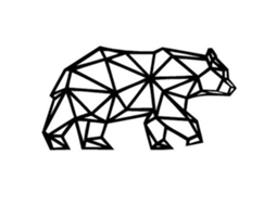 Sticker Forma Urso Polar LAXISCREED Decor Parede