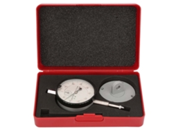 Indicador de teste com mostrador resistente a choques e caixa de alumínio, escala de 0 a 10 mm, ferramenta de medição de 0,01 mm.