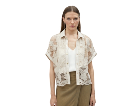 Blusa De Mulher Maite Poliéster Bege (l)