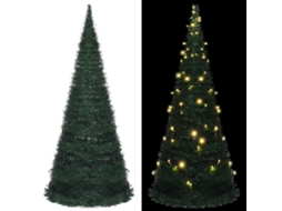 Vidaxl Árvore Natal Pop-up Artificial Pré-iluminada 150 Cm Verde