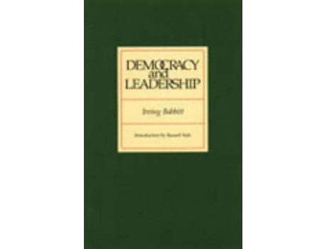 Livro democracy & leadership de irving babbitt (inglês)