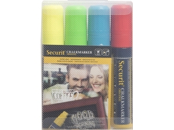 Conjunto 4 Marcadores de Giz SECURIT Large 7-15mm Sortido