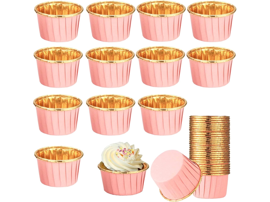 Pacote Com 50 Forminhas De Papel Para Muffins, Antiaderentes Muffins.