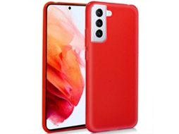 Capa para Samsung Galaxy S21 COOL Silicone Vermelho
