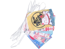 Banner Maneki Tecido Macio Decoração Pendurar Restaurantes Lojas Japonesas Festas Internas Externas Gato Neko GOKOCO