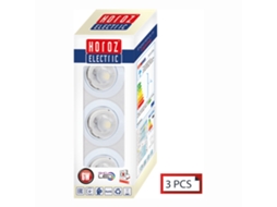 Kit 3 Manchas Brancas com Gu10 6W Ajustável HOROZ ELECTRIC