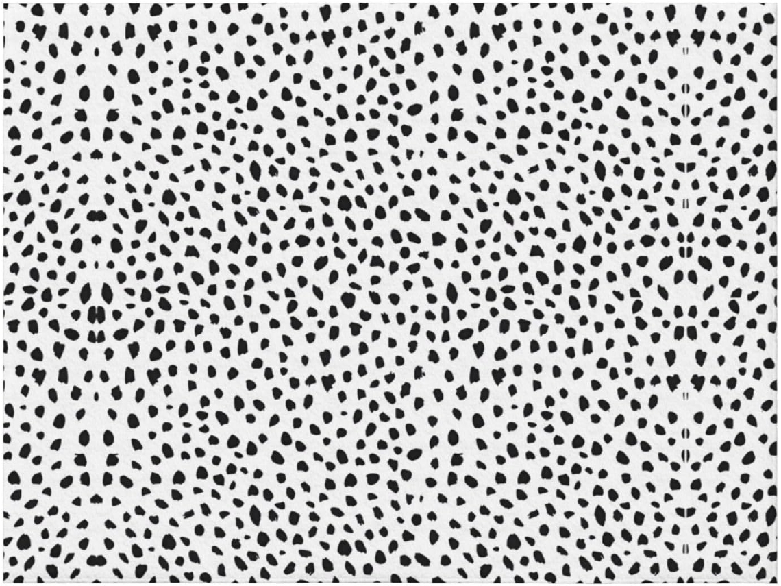 Colcha de Flanela Preta com Bolinhas Macia e Aconchegante para Sofá Quarto 152 4 X 127 Cm, Macio, Quente, Id