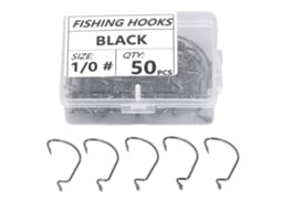 Conjunto 50 Anzóis Pesca Aço Inox Resistente Mar Salgado