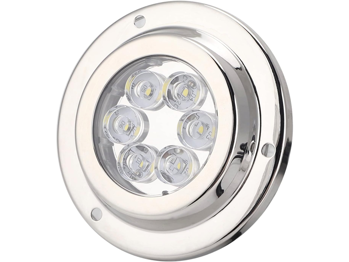 Refletor Led Marítimo Prova Ip68 18 Eficiência 590 Lúmens Inoxidável Proteção Superaquecimento Iates Barcos À D Água W GOKOCO