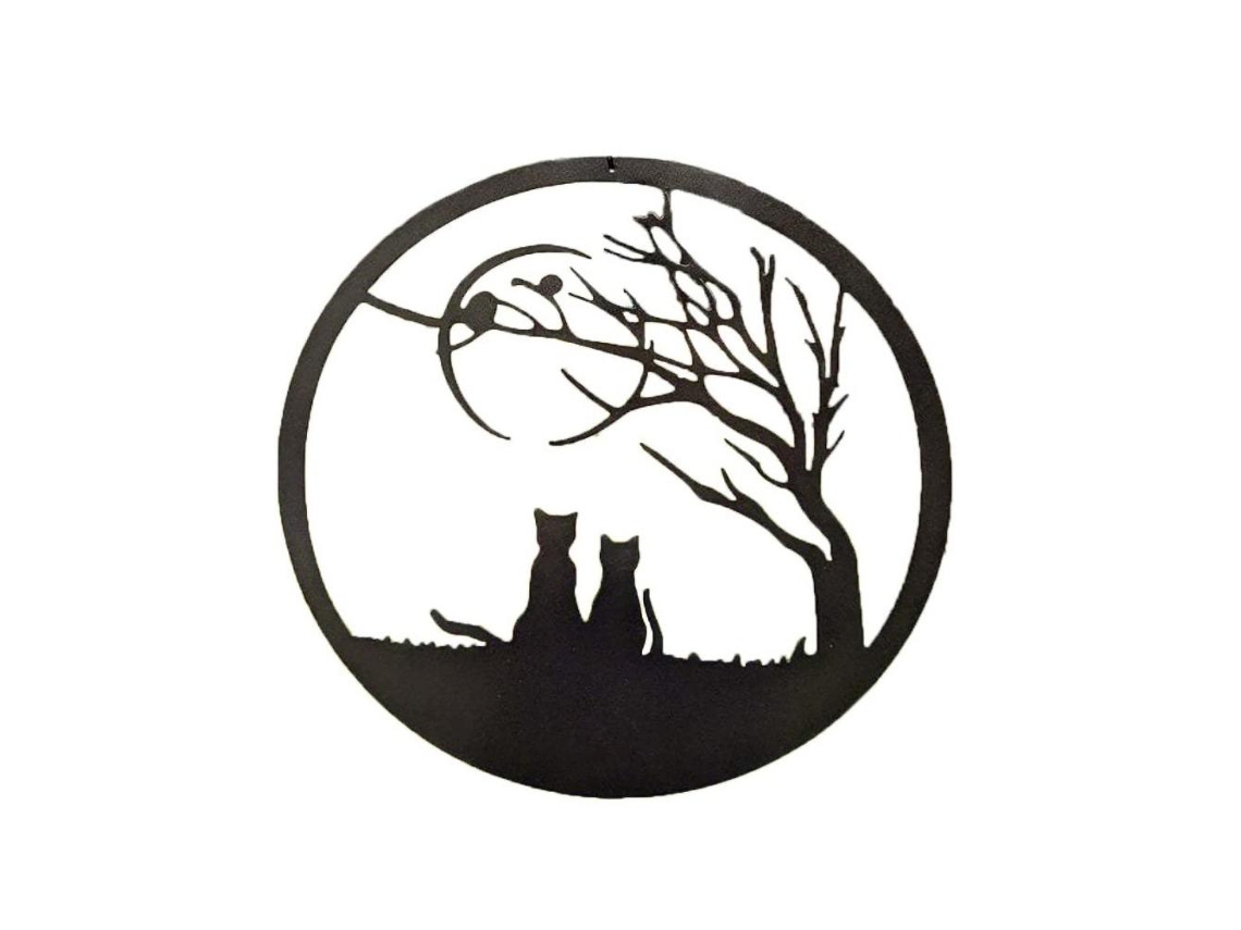 Laxiscreed Decoração De Metal Fox Para Ambientes Modernos, Peça Única Elegante E Contemporânea