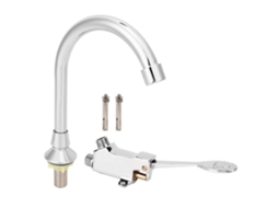 Torneira de Pia S/MARCA, pedal, para laboratório, cozinha, cobre, conjunto completo