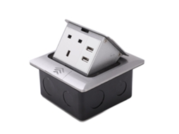 Laxiscreed Interface De Soquete De Mesa Com Dual Usb Para Superfícies De Apoio
