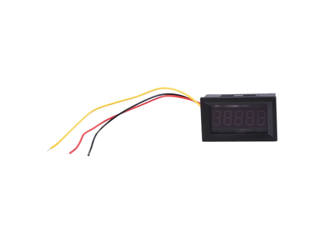 Voltímetro De Painel De 5 Dígitos Com Display Led Vermelho, Escala De 0 A 33.000 V Para Uso Doméstico E Profissional
