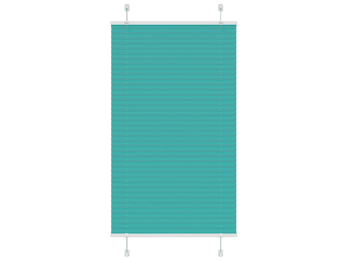 Vidaxl Gasolina Verde Plissada Cega 70x100 Cm Largura Tecido 69,4 Cm