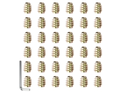 Conjunto De 50 Insertos Roscados M8 X 15, Porcas Inserção Roscada,