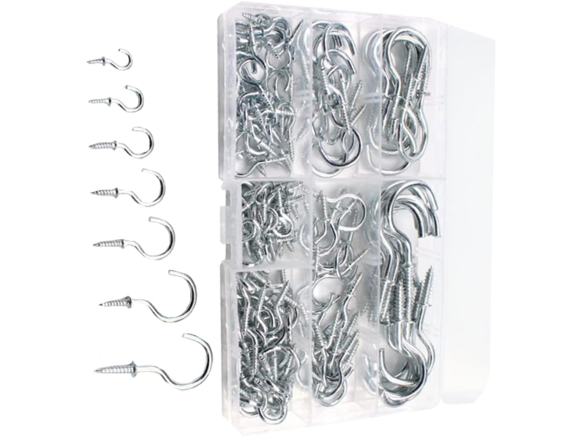 Conjunto De 1 Gancho Parafuso Para Teto E Parede, Ideal Uso Interno Ex