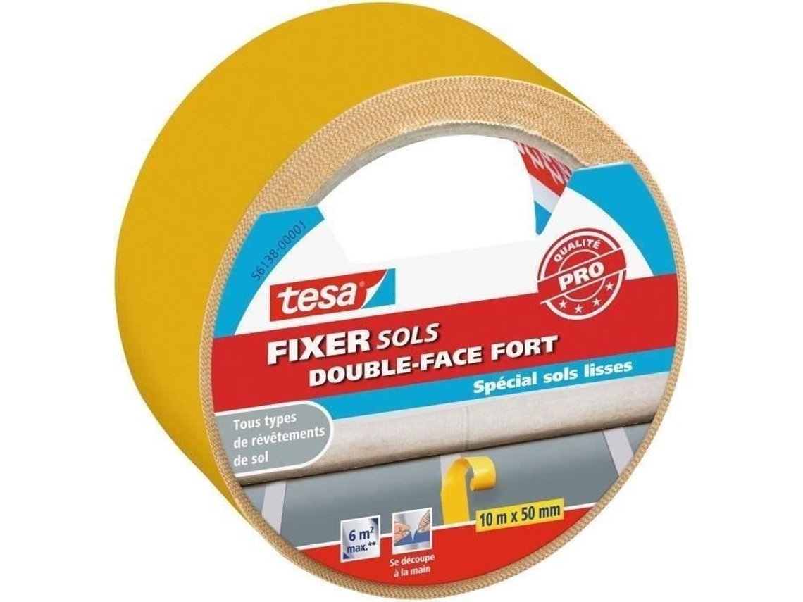 Fixer Piso Dupla Face Forte Adesão 10 M X 50 Mm Tesa