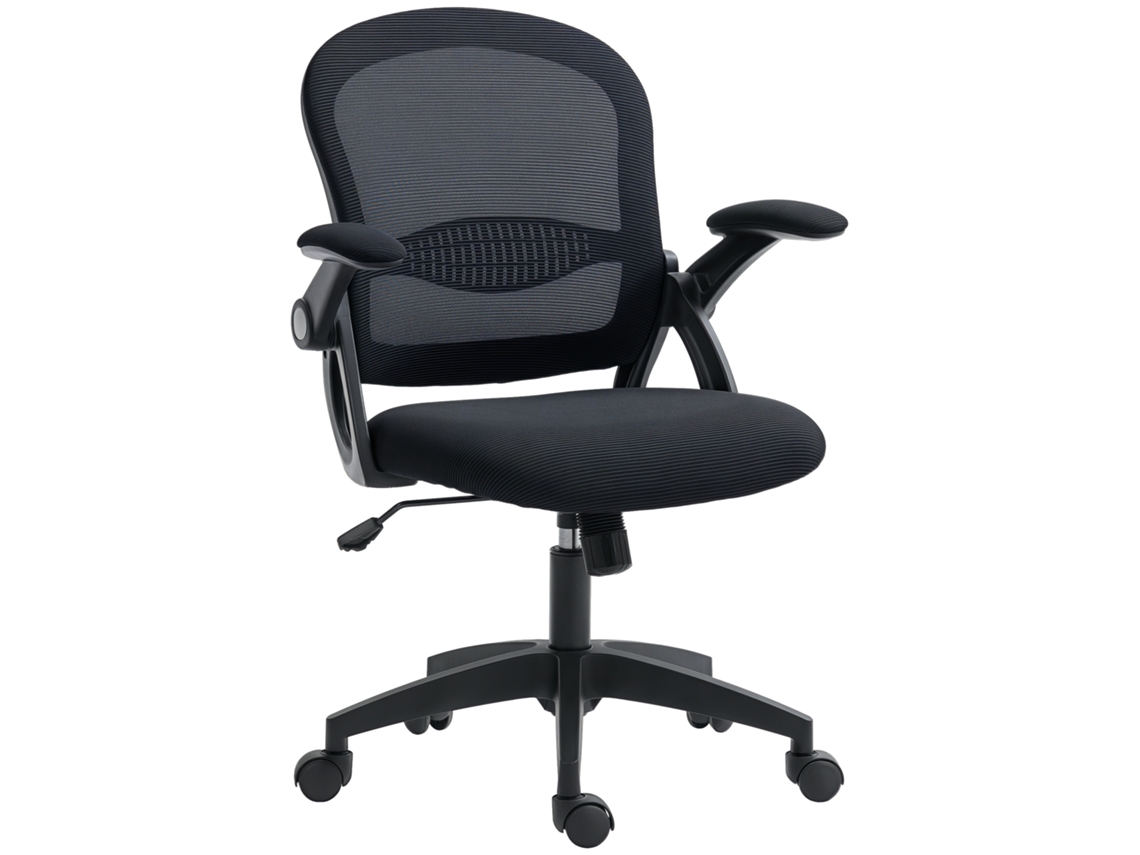 Cadeira de Escritório Ergonômica com encosto de malha e altura ajustável 97,5cm 65,5x61,5x88 Preto em S/MARCA