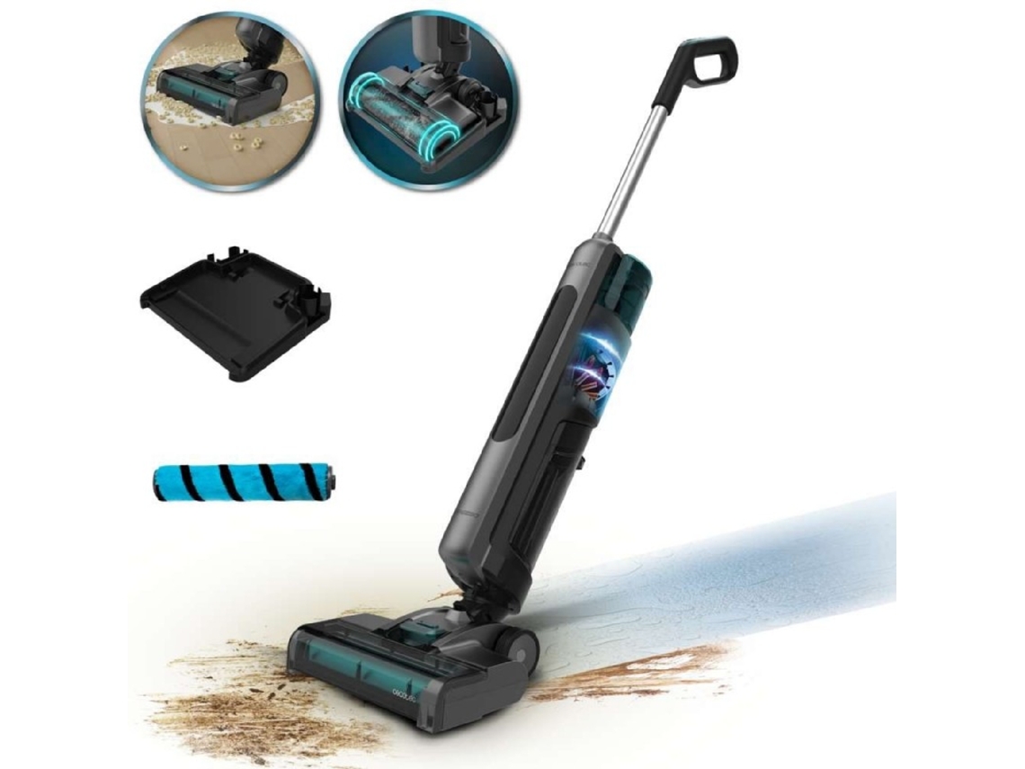 Cecotec Esfregona Elétrica Que Lava E Aspira Simultaneamente Freego S10 Nova. Limpeza Rápida E Profunda, Sólidos E Líquidos